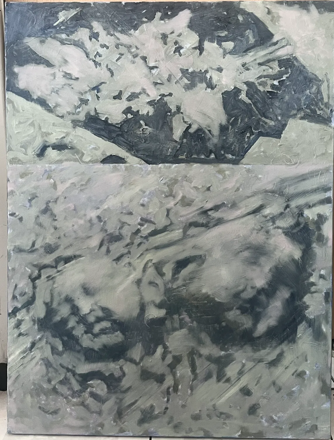 Asleep in a Field of Blue