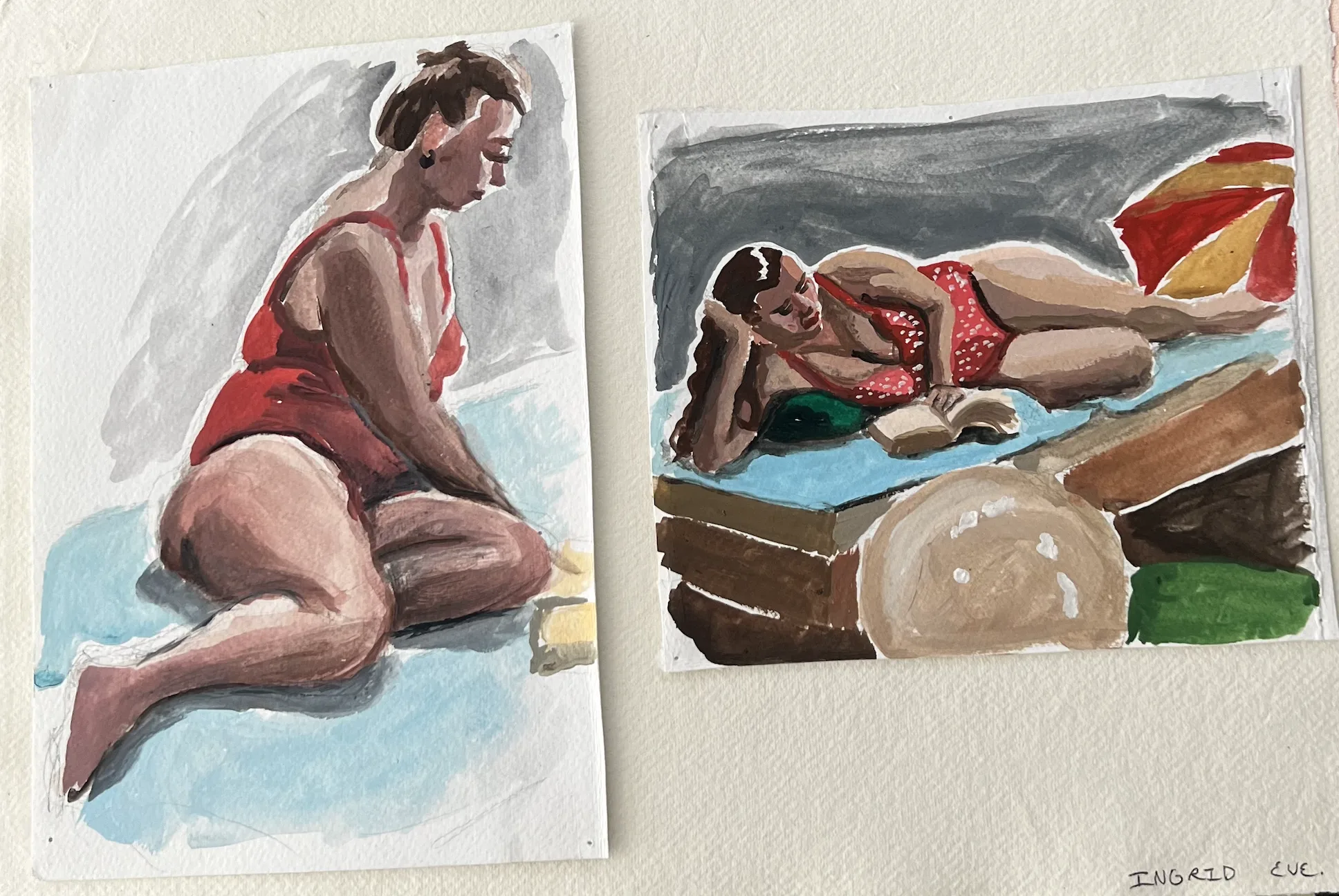 Asleep in a Field of Blue