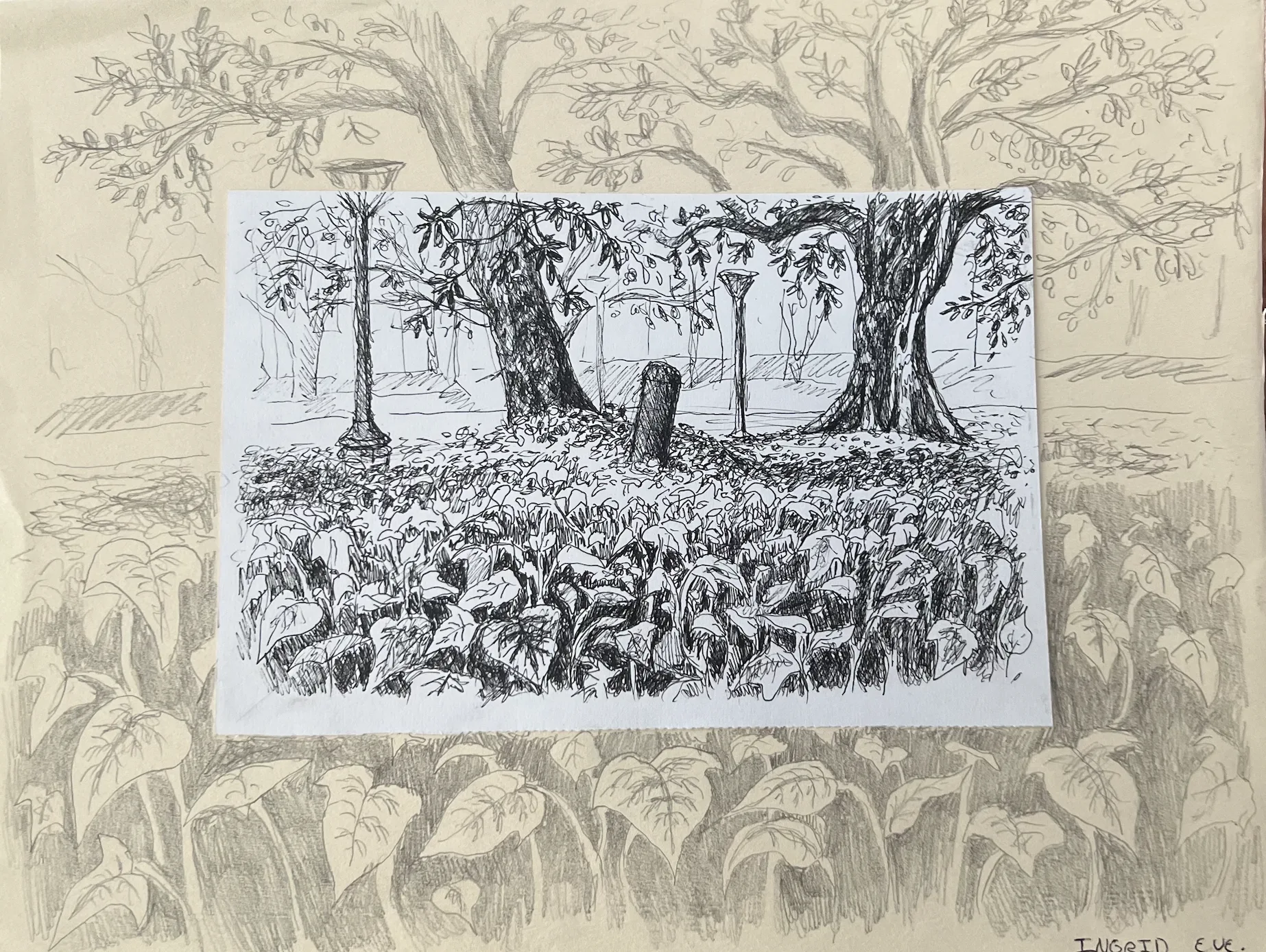 Asleep in a Field of Blue