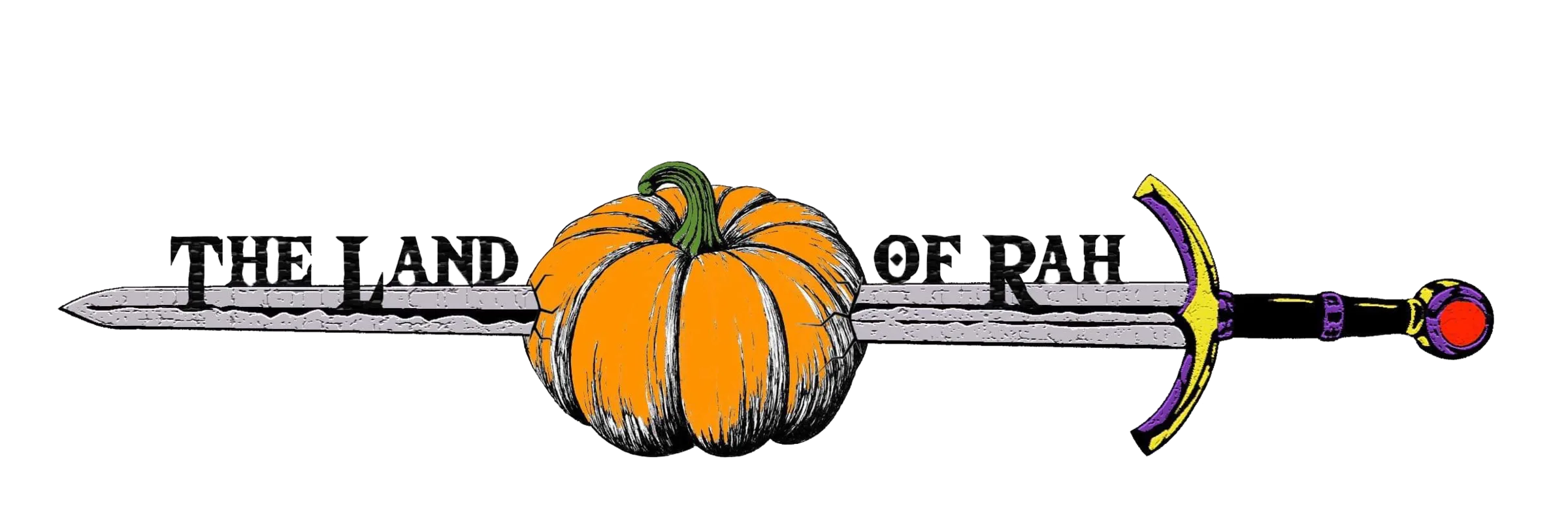 The Land of Rah logo flying in